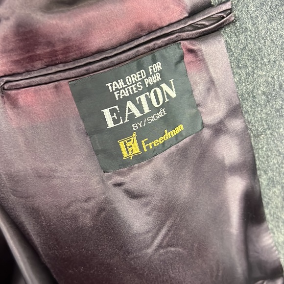 Vintage Freedman Boyfriend Oversized Outerwear Wool Trench Slouch Coat Sz large - Picture 12 of 13